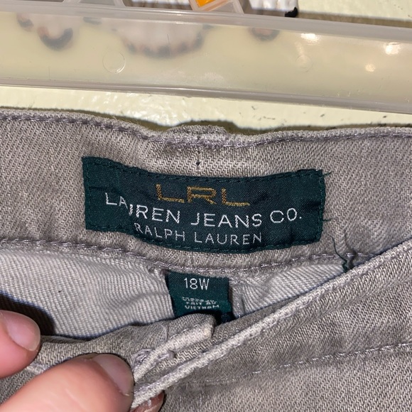 Ralph Lauren gray straight leg jeans . Size 18w - Picture 2 of 6